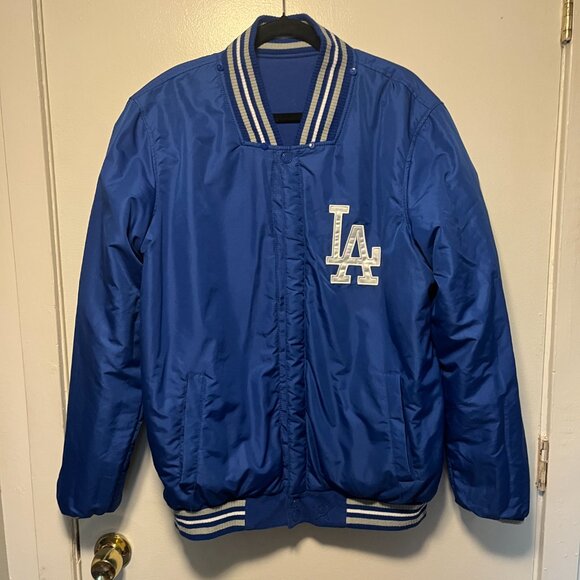JH Design LA Dodgers Blue Varsity Jacket #15 Wetzel MLB – Men’s XL reversible - Picture 4 of 4